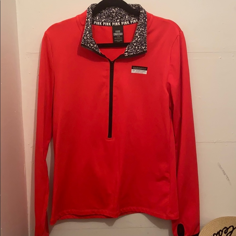 Hot pink PINK pull over jacket